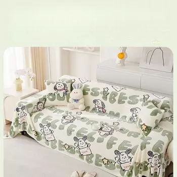 Зимний диван-полотенце, чехол для офисного дивана, одеяло, моющаяся в машине подушка для дивана, многоцелевой чехол для дивана 180*130