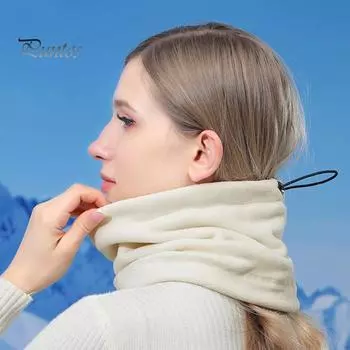 Зимний флисовый теплый шейный платок для лица, ветрозащитный горнолыжный утеплитель для шеи, снаряжение для занятий спортом на открытом воздухе в холодную погоду, катание на лыжах и мотоциклах розовый