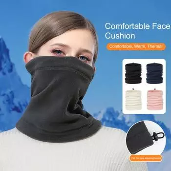 Зимний флисовый теплый шейный платок для лица, ветрозащитный горнолыжный утеплитель для шеи, снаряжение для занятий спортом на открытом воздухе в холодную погоду, катание на лыжах и мотоциклах
