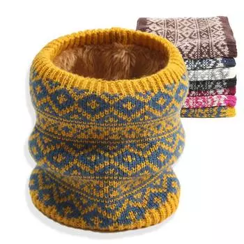 Зимний глушитель вязаный шейный платок модный однотонный с высоким воротником мужской женский холодостойкий шарф для активного отдыха на открытом воздухе теплый шейный платок для езды на велосипеде ветрозащитная маска