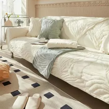 Зимний голландский плюшевый мягкий чехол для дивана, противоскользящий, утолщенный, пылезащитный чехол для домашнего декора 70x70cm 1pc