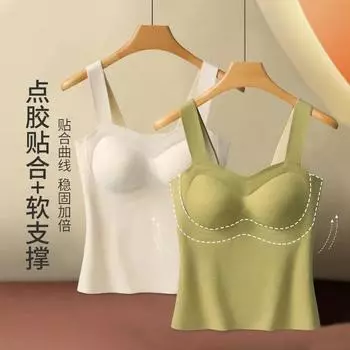 Зимний горячий немецкий бархатный терможилет женский с нагрудной подкладкой, бархатное утолщенное термобелье женская осенняя одежда нижняя часть рубашки подтяжки M [80-50kg] German velvet heat storage