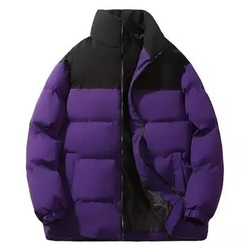 Зимний кардиган с воротником-стойкой, теплая ветрозащитная водонепроницаемая одежда для хлеба, одежда для пар, спортивная куртка для активного отдыха с хлопковой подкладкой M жёлтый