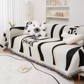 Зимний кемпинг пикник диван чехол китайские иероглифы Funda диван волнистые зерна диван чехлы коврик плед одеяло 180x130