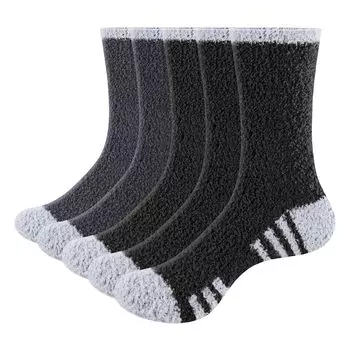 Зимний комнатный пушистый комплект холодных теплых толстых внутренних теплых внутренних комнатных холодных носков [YUEDGE] мужские носки, носки, носки, 5, защита, носки, мужские, носки, носки,