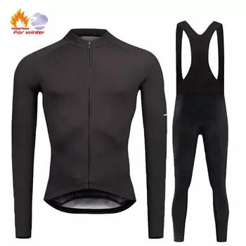 Зимний комплект для езды на велосипеде, теплый длинный рукав для шоссейного велосипеда, защитный костюм для велосипедистов от ультрафиолета, комплект для защиты от холода для горного велосипеда XS