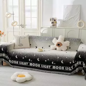 Зимний кремовый белый плюшевый чехол для дивана, ткань High Sense, полный чехол для дивана, погремушка, чехол, одеяло 180*130cm
