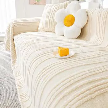 Зимний кролик, плюшевая ткань для дивана, полотенце, новый чехол для дивана, универсальное универсальное одеяло, кошачья царапина. 180*130