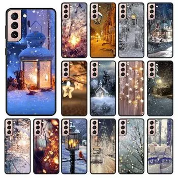 Зимний легкий чехол для телефона Snow для Samsung Galaxy S22 S20 Ultra S20 S22 Plus S21 S10 S9 S8 Plus S10E S20 FE S8