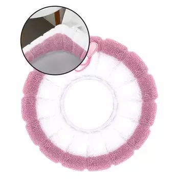 Зимний мягкий чехол на сиденье унитаза с ручкой, утолщенный коврик для унитаза, аксессуары для ванной комнаты