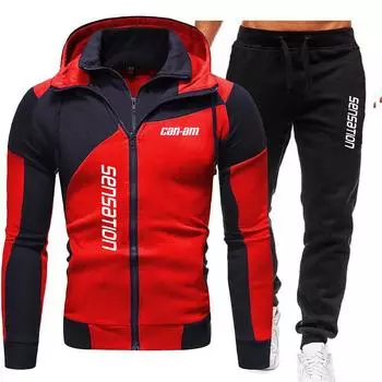 Зимний мужской новый спортивный повседневный свободный и плюшевый утолщенный бейсбольный костюм, комплект 2024 S