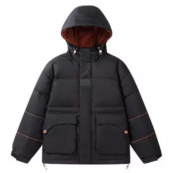 Зимний мужской пуховик из 90% белого утиного пуха с новым утолщенным капюшоном для тепла и изоляции, мужской пуховик M