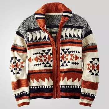 Зимний мужской вязаный кардиган, мужской модный свитер, повседневное пальто, мужская теплая куртка, вязаный кардиган, толстовка, тонкий джемпер, мужская одежда M красный