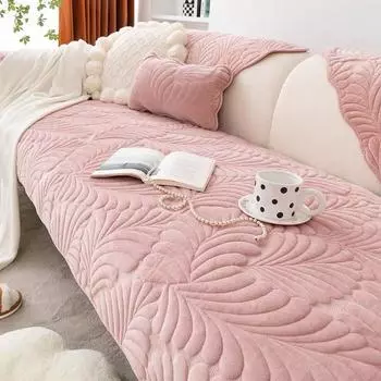 Зимний Нескользящий Толстый Тканевый Скандинавский Подушка Набивная Banana leaf pink 45*45cm pillow core