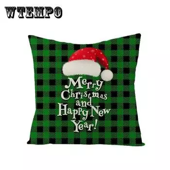 Зимний Новый год Рождественский узор Креативное праздничное украшение Подушка для гостиной Домашнее украшение Подушка для дивана 45*45cm