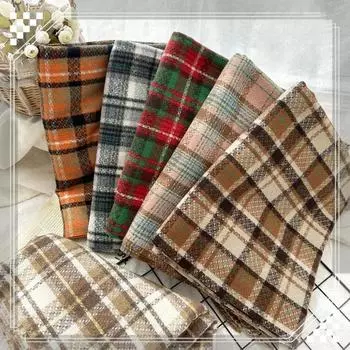 Зимний новый клетчатый шарф 2024 года, студенческий шарф с классической имитацией кашемировой шали Advanced Sense 200x65cm