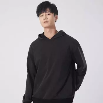 Зимний новый мужской однотонный свитер с длинным рукавом, модная куртка из флиса с капюшоном, спортивный топ S белый