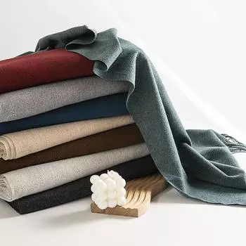 Зимний однотонный кашемировый шарф, женский, простой и универсальный, украшенный шарф-шаль 70*190cm