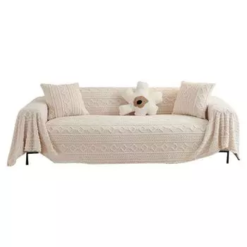 Зимний плюшевый чехол для дивана, новый полный чехол, одеяло, полотенце для дивана в стиле Ins, однотонный чехол для дивана, высококачественный 180*130cm