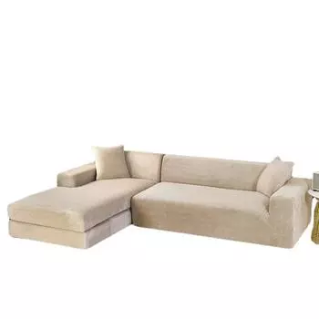 Зимний плюшевый чехол для дивана с серебристой лисой, универсальный высокоэластичный чехол для диванной подушки, домашняя ткань, супер мягкий песок Single 90-140cm