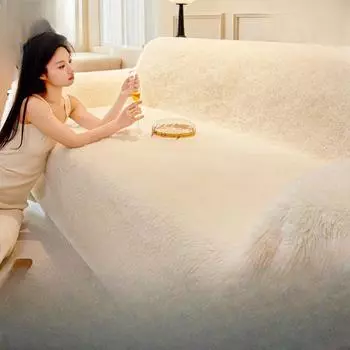 Зимний плюшевый чехол для дивана, тканевое полотенце, универсальное универсальное утолщенное нескользящее покрытие для дивана, полное одеяло 180*130cm