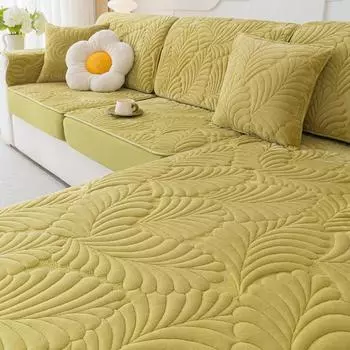 Зимний плюшевый чехол для дивана, универсальная нескользящая подушка на четыре сезона, три сиденья, один чехол для арт-дивана, универсальный чехол 60*60cm