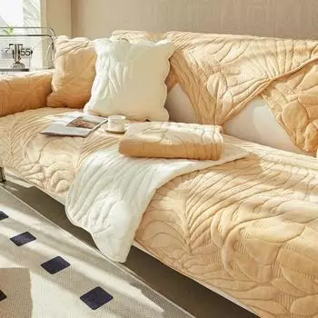 Зимний плюшевый чехол для дивана, универсальный нескользящий чехол для дивана, полотенце, диванные коврики для украшения гостиной, подушка для дивана, спинка, полотенце 70x70cm 1pcs