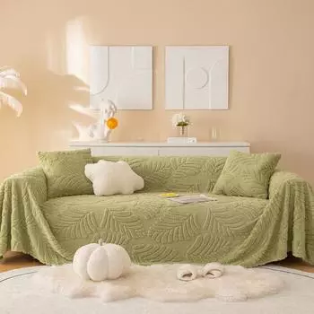 Зимний плюшевый чехол для диванной подушки, полотенце, нескользящий, простой, современный, универсальный, на четыре сезона, удобный хлопковый бархатный чехол для диванной подушки, чехол 180*130