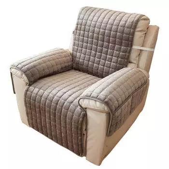 Зимний плюшевый чехол для кресла, однотонный клетчатый чехол для дивана для домашних животных, интегрированный чехол для дивана, внешняя торговля 53*190cm