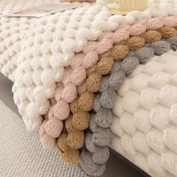 Зимний плюшевый однотонный чехол для дивана, европейский утолщенный бархатный диван-полотенце для гостиной, чехол для домашнего декора, чехол для дивана 70x70cm 1pcs