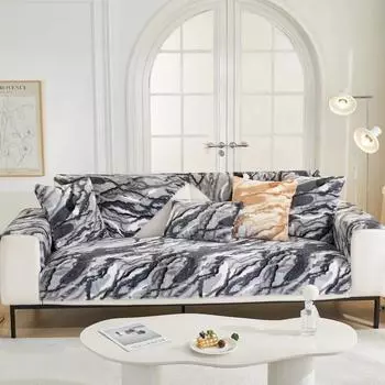 Зимний плюшевый высококачественный американский стиль легкий роскошный нескользящий чехол для дивана, чехол для диванной подушки, тканевое полотенце 90x70