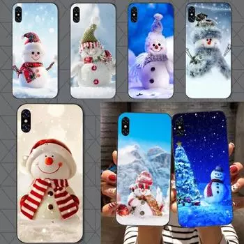 Зимний рождественский чехол для телефона с рисунком снежной елки для IPhone 14 13 12 11 XS X 8 7 6 Plus Mini Pro Max SE 2022, мягкий черный чехол для телефона iPhone 14