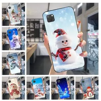 Зимний рождественский чехол для телефона с рисунком снежной елки для Huawei Mate 40 30 20 10 Pro Lite Nova 9 8 5T Y7p Y7, мягкий черный чехол для телефона Huawei Mate40