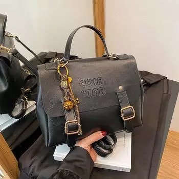 Зимний рюкзак для колледжа для женщин 2025 года, новый модный универсальный рюкзак в стиле ретро