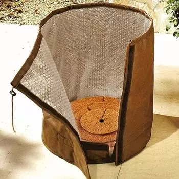 Зимний сад Теплый бассейн Изоляционная сумка для дерева Plam Fiber Anti UV Крышка горшка для растений L