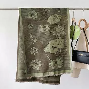 Зимний шарф для женщин длинный теплый шарф из имитации кашемира хиджаб однотонный женский платок шаль обертывание женская пашмина бандана головной платок 66X186cm