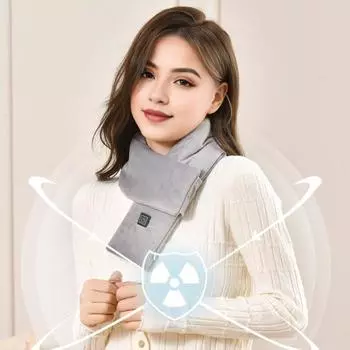 Зимний шарф для женщин и мужчин, перезаряжаемый, 3 режима нагрева, водонепроницаемый, легкий, для шеи, грелка розовый