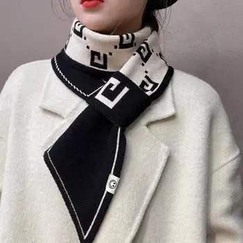 Зимний шарф для женщин, толстая теплая шаль в универсальном корейском стиле one size