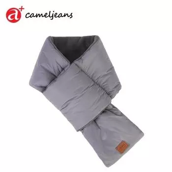 Зимний шарф с утолщенной подкладкой и плюшевой подкладкой, ветрозащитный, морозостойкий, теплый, однотонный, унисекс, накидка на шею, аксессуар для одежды чёрный