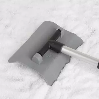 Зимний скребок для снега и щетка, съемная лопата для льда с мягкой пенопластовой ручкой и выдвижной телескопической ручкой для автомобилей жёлтый