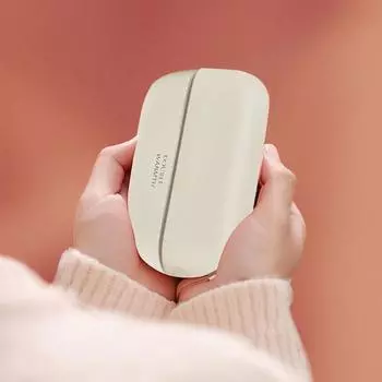 Зимний сплит-грелка для рук Mini 2 в 1 Магнитный электрический портативный обогреватель для рук 3 температуры Карманный обогреватель для использования в помещении и на открытом воздухе розовый