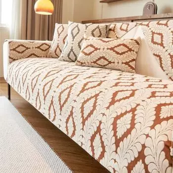 Зимний теплый чехол Funda Sofa Mats Living Home Нескользящие подушки для дивана Чехлы для дивана 4 цвета 70X70