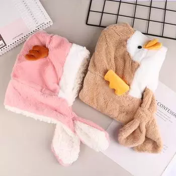 Зимний теплый детский шарф, шапка, плюшевая детская защитная шапка для ушей, для мальчиков и девочек, уличная лыжная ветрозащитная шапка с капюшоном, шапочки из овечьего флиса, снуд на шею хаки