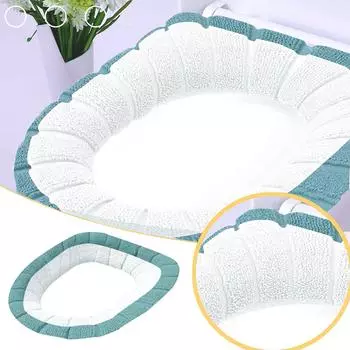 Зимний теплый коврик для сиденья для унитаза, коврик для унитаза для ванной, моющийся унитаз, теплая арматура