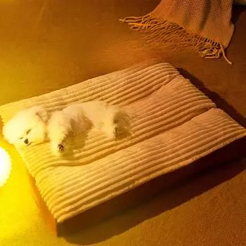 Зимний теплый коврик для сна для собак, съемный и моющийся коврик для сна для кошек, зимние принадлежности для маленьких собак S55*40*7cm