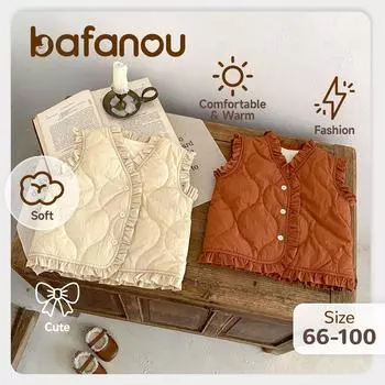 Зимний теплый милый детский кардиган для мальчика, детская одежда унисекс bafanou 25094 66CM(3-6M) коричневый