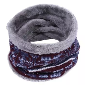 Зимний теплый шарф для мальчиков и девочек, детский вязаный воротник, шарфы для шеи One Size