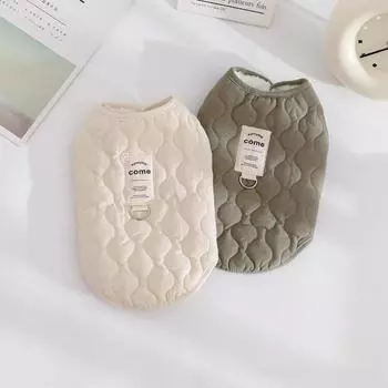 Зимний теплый жилет для собак, куртка с D-образным кольцом для маленьких и средних собак, жилет для щенков, одежда из хлопка, куртка для домашних животных, костюм для собак S