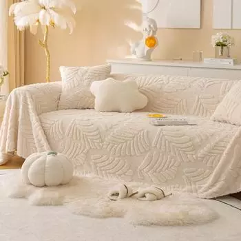 Зимний тканевый чехол для дивана Ins Style, чехол для дивана, полностью покрытый, против царапин, новинка 2022 года, универсальный чехол для дивана, универсальное полотенце 180*130cm
