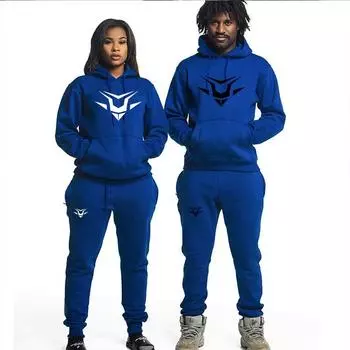 Зимний тренд, мужской комплект с капюшоном с двухцветным узором, свободный повседневный спортивный плюшевый и утолщенный комплект с капюшоном, 2024 S серый